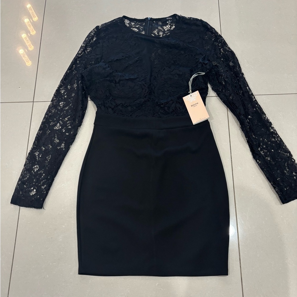 Elegant Black Lace Dress